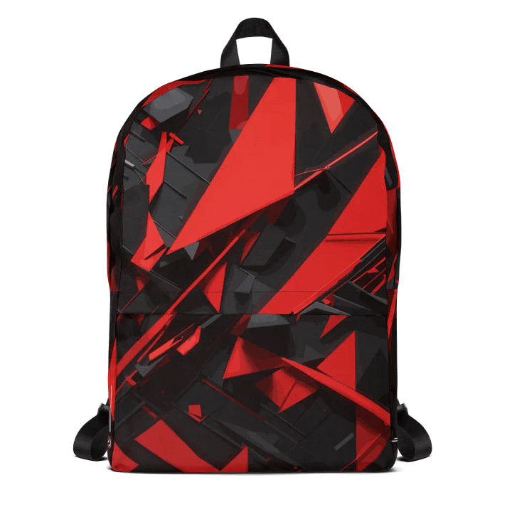 Dynamic Abstract Fragmented Red - All-Over Print Backpack product image (2)