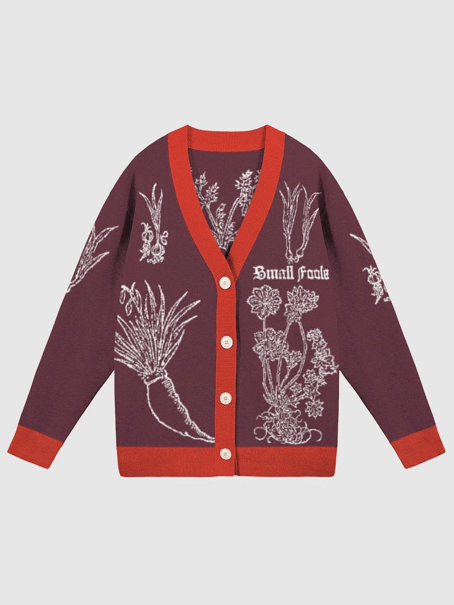 16th Century Herbology Treatise Cardigan - Wine product image (1)