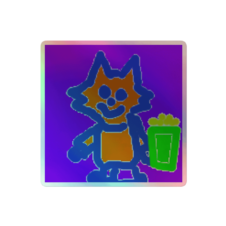 Whiskered Whimsy Whiskers & Popcorn Holographic Sticker Sheet product image (2)