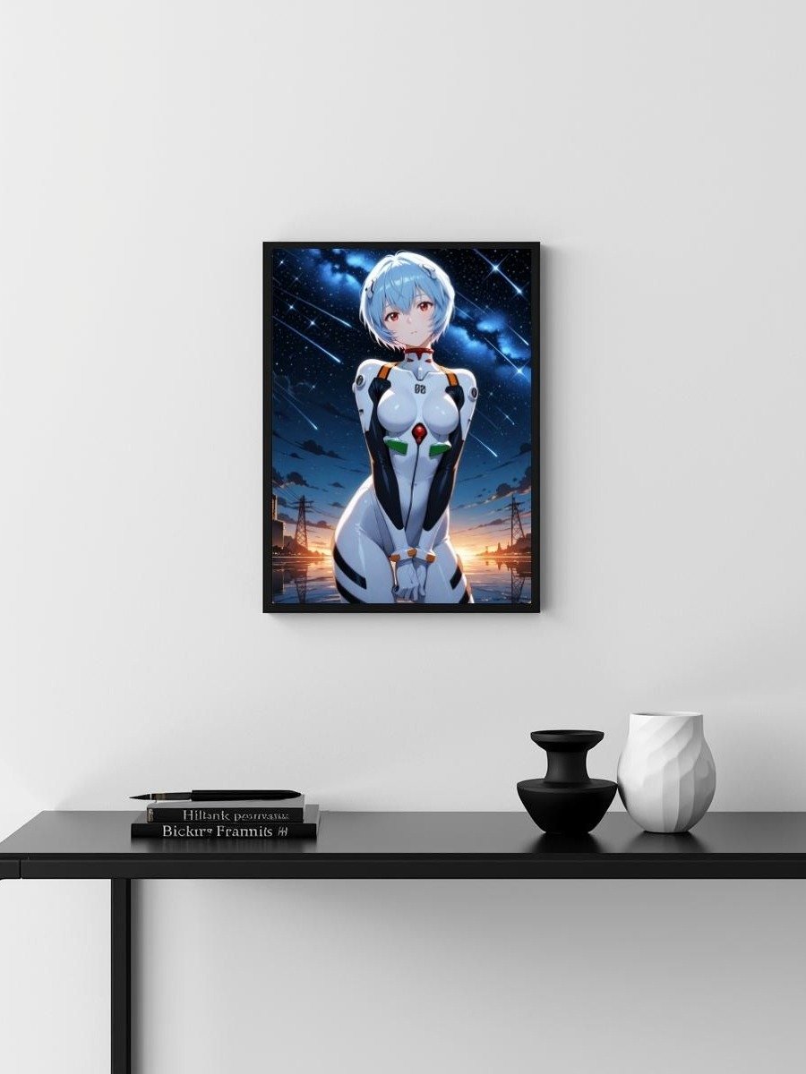 Neon Genesis Evangelion – Rei Ayanami Starlit Serenity – 8x10 Metal Print product image (3)