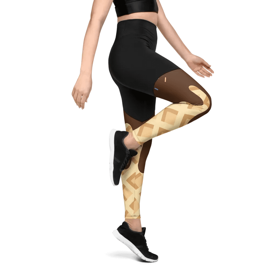 Choco Sprinkle Delight Sports Leggings product image (8)