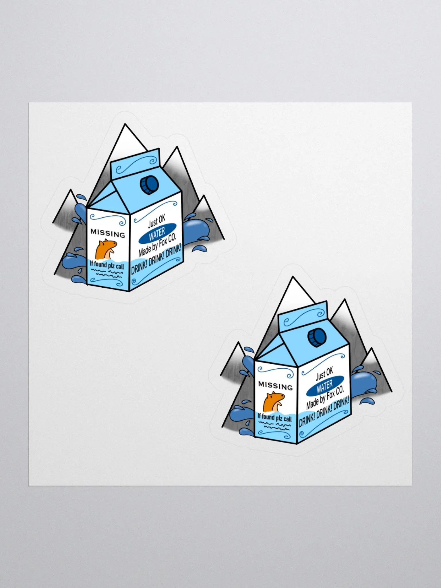 Just OK Water Kiss Cut Stickers product image (1)