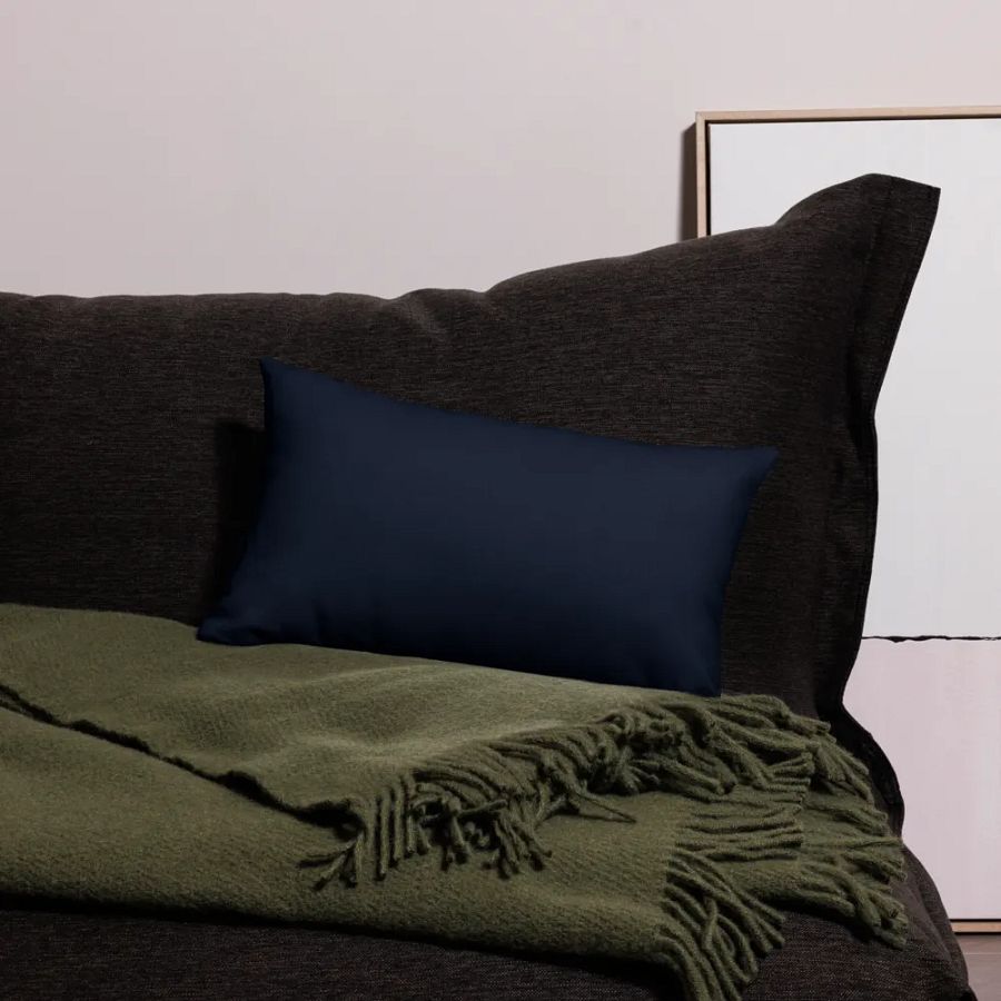Blue Color Block Pillow Case product image (9)