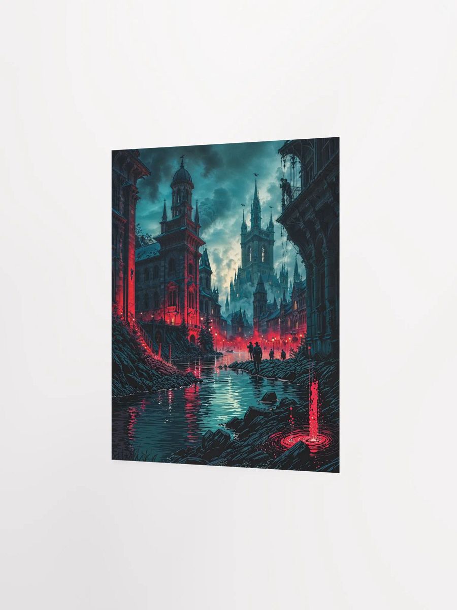 Crimson Gothic City Matte Poster product image (12)