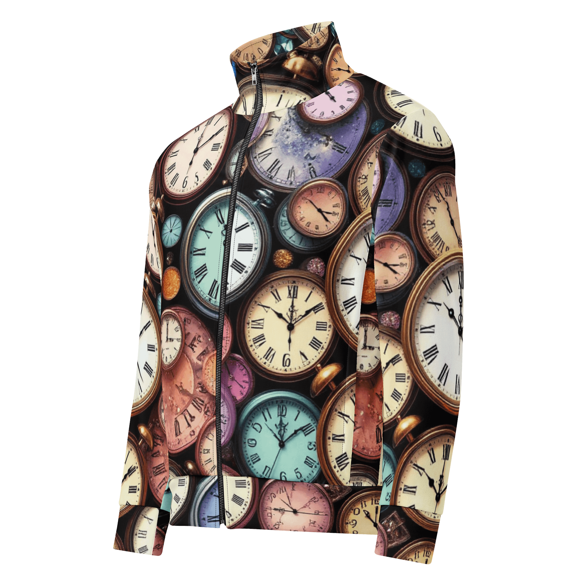 Vintage Pocket Watch Print Unisex Track Jacket product image (1)