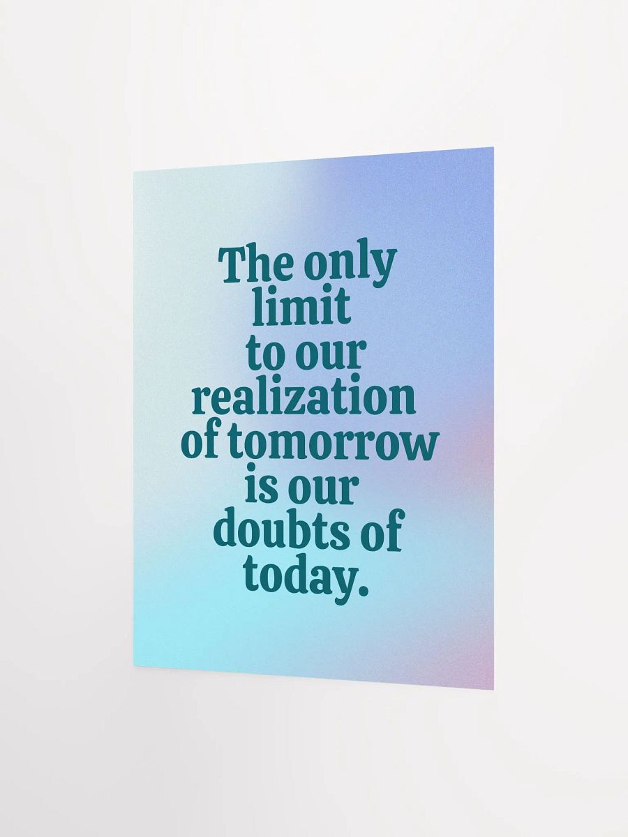 Limitless Tomorrow Motivational Poster product image (3)