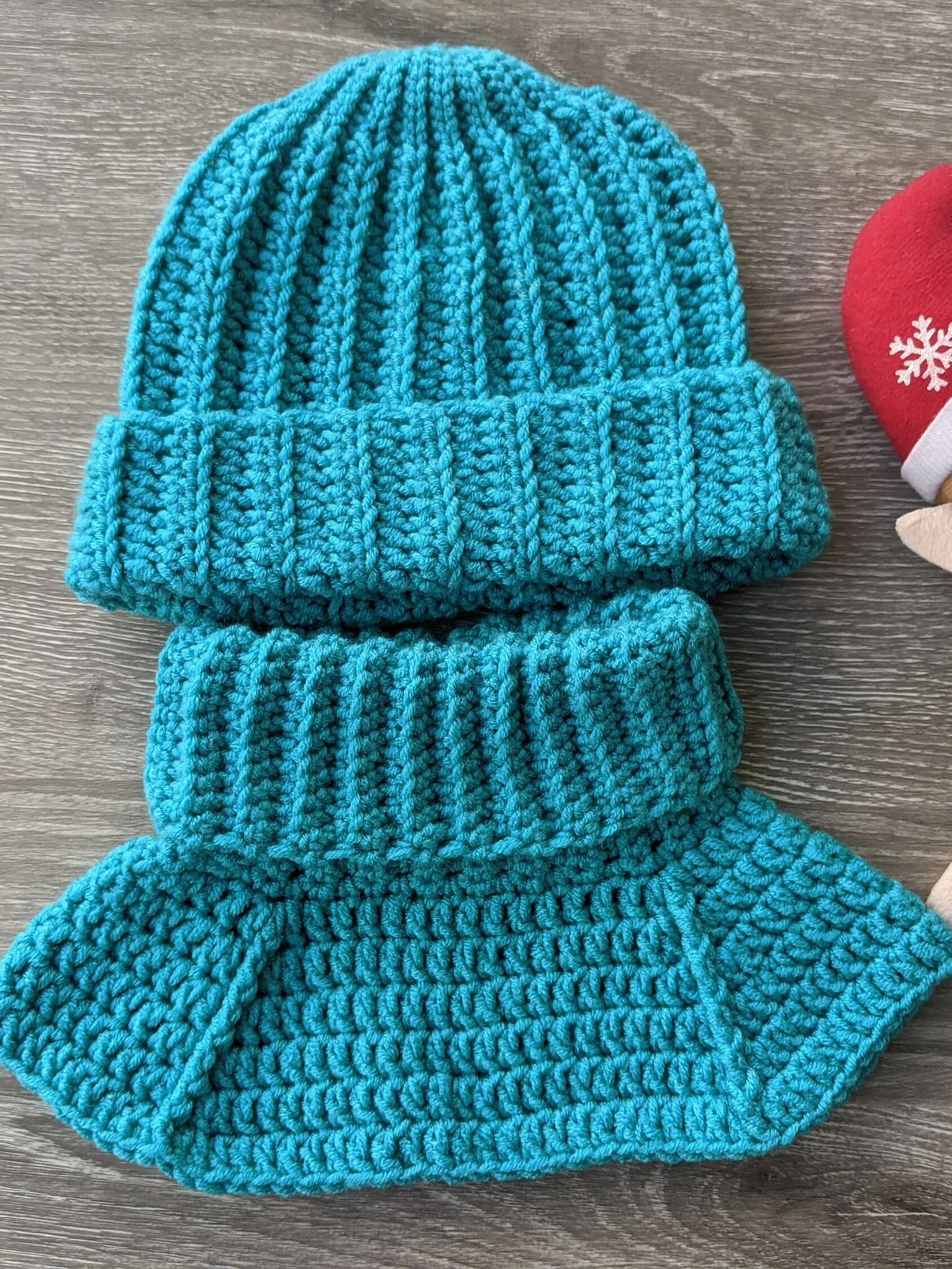 Crochet Baby Turtleneck Dickey & Hat Patterns Set product image (3)