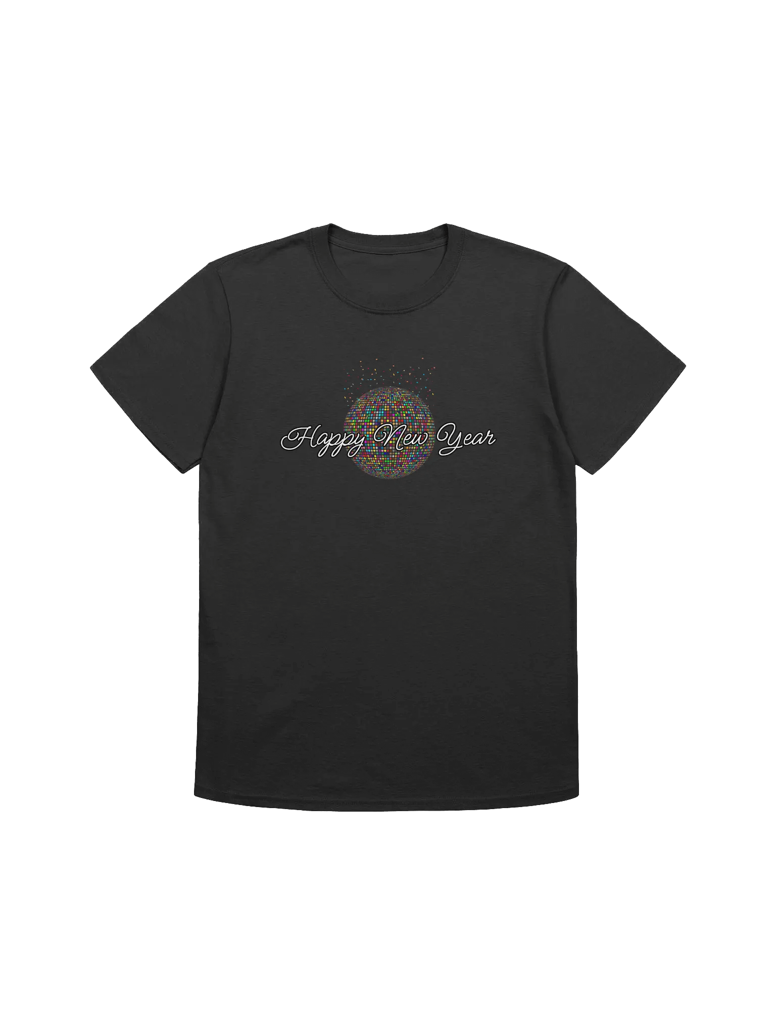 Colorful Happy New Year Party Unisex T-Shirt product image (2)
