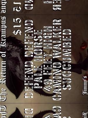 December 23rd 7pm Krampus Metal Show Defend Defend Pale Horse 49 Feet High CAMINO WALKER SUCCUMBED  More TBA! $15 Jimmy’s  188 midland ave Kearny, NJ - #metal #hardrock #rock #numetal #rockandroll #rockmusic #music #shows #gigs #livemusic #livebands #bands #musica #holiday #krampus #returnofkrampus #trashley #trashleyproductions #nj #newjersey #northjersey #jersey #kearny #buildabetterscene #supportyourscene #supportlocalmusic #supportlivemusic #supportlocalbands #supportlivebands #supportlivemusicvenues #supportyourlocalmusicvenue #thingstodoinnj #thingstodoinnewjersey #holidaytime #christmas #christmastime #christmaseve #nightlife #nightout #party #bars #drinks #beers #shots 