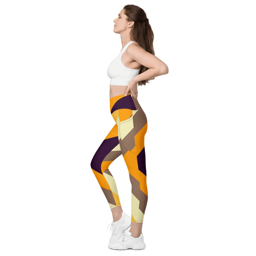 Sunset Stripes All-Over Leggings with Pockets product image (10)