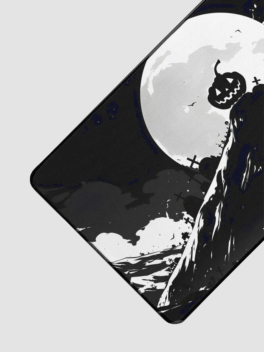 Jack-O-Lantern Halloween Black & White Mousepad product image (3)
