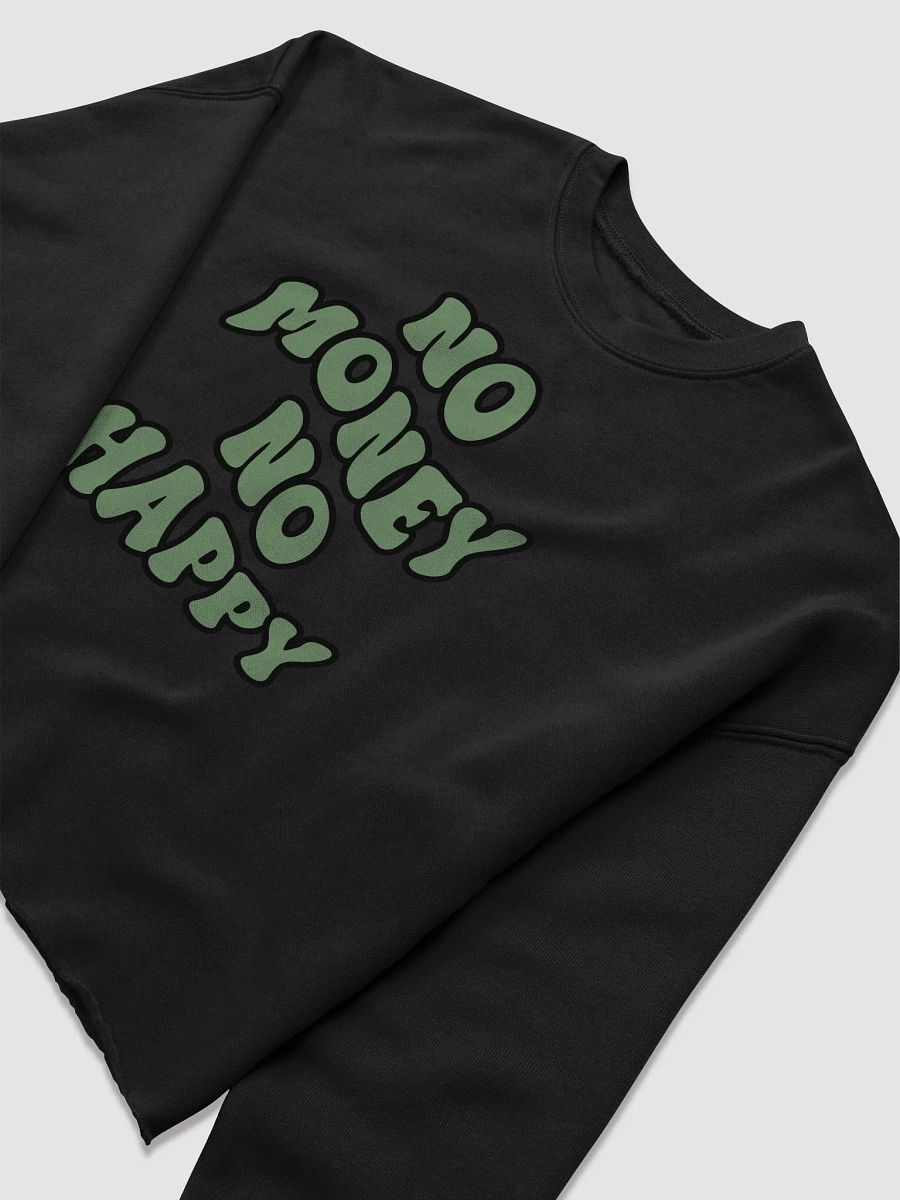 BUIII: No money, no happy Women's Fleece Crop Sweatshirt product image (3)