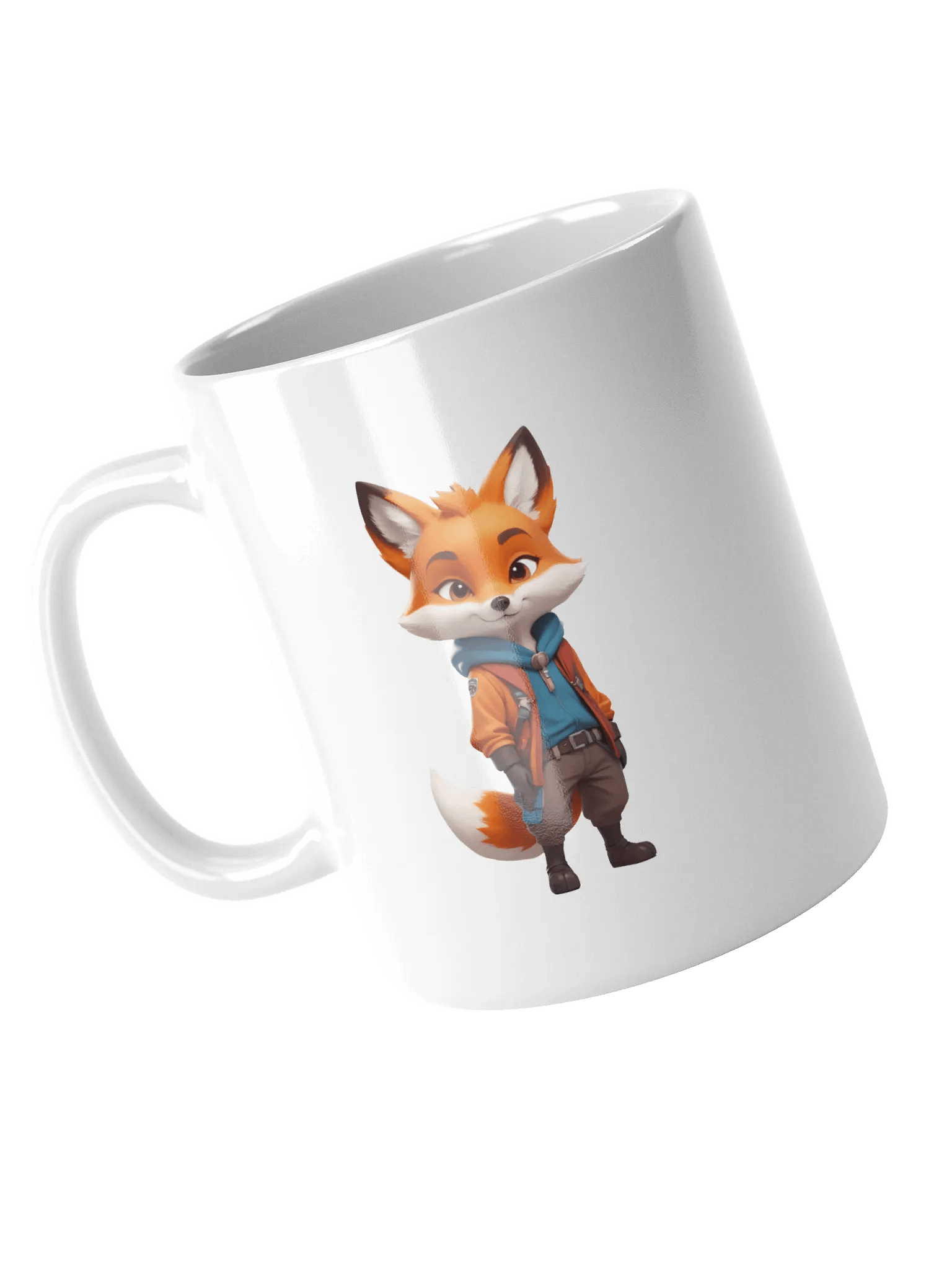 Cartoon Fox White Mug product image (4)