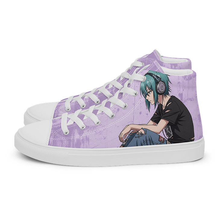 Anime Vibes Purple Canvas High Tops product image (1)