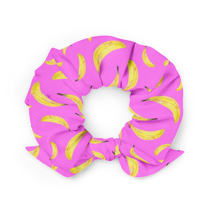 Bananapalooza pink scrunchie product image (1)