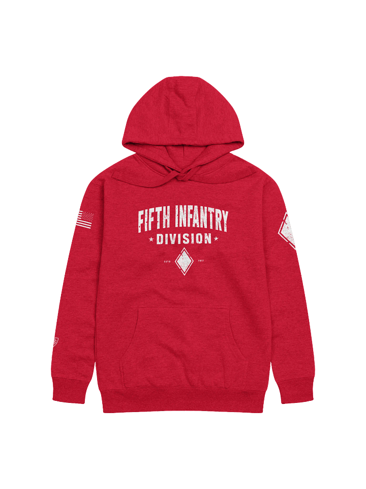 5th Infantry Division - Red Diamond "Distressed" Hoodie product image (2)