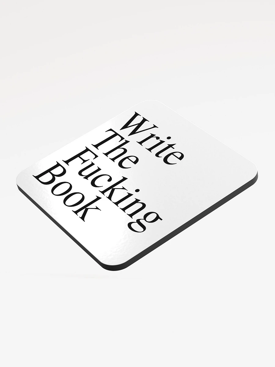 Write the Fucking Book Cork Coaster product image (3)