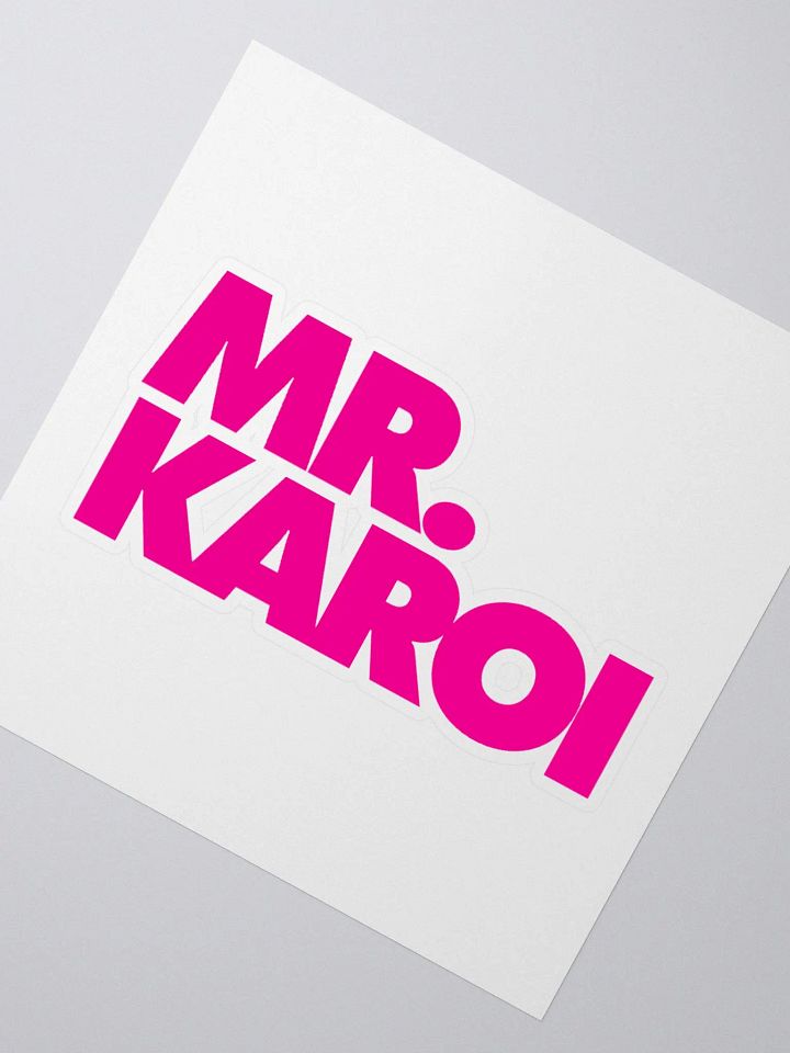 Mr. Karoi Pink Logo Sticker product image (4)