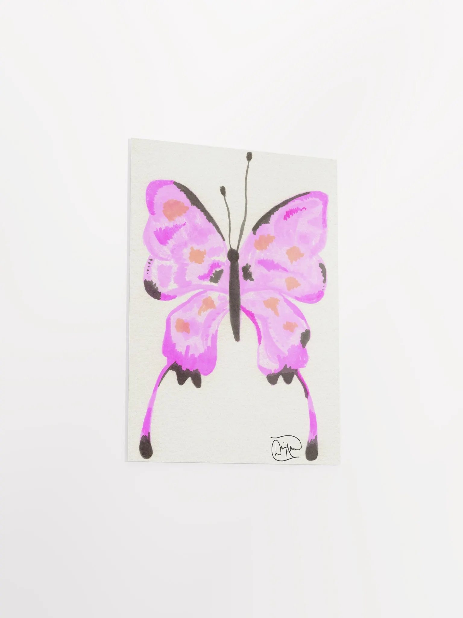 Sunset Butterfly Watercolour Print product image (3)
