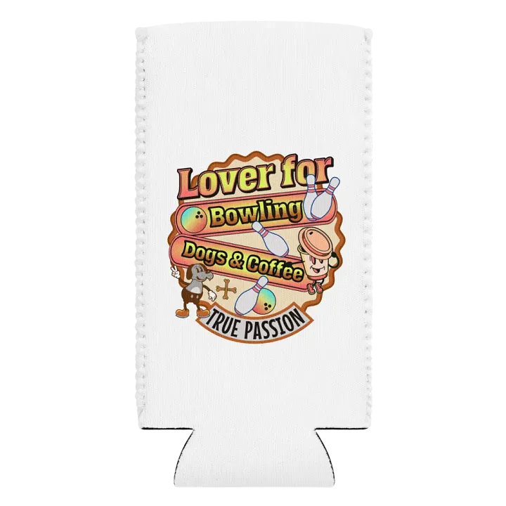 Lover For Dogs Coffee Bowling Can Cooler product image (2)