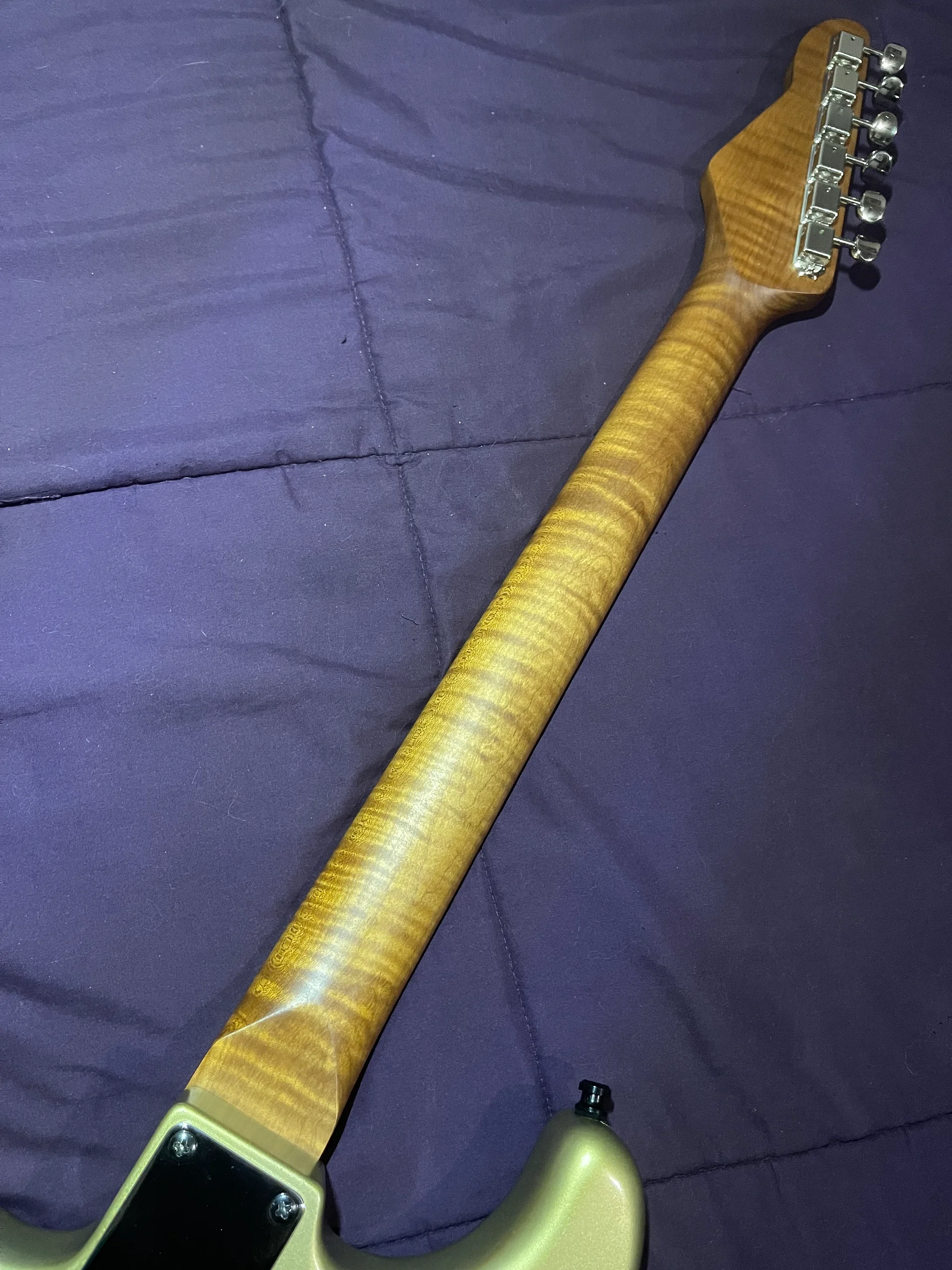 GD Guitars Super S – Gold over Purple Metallic Spray-over Prototype - Player’s Concept Strat-Style product image (7)