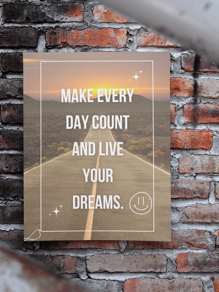 Every Day Counts sustainable Poster product image (1)