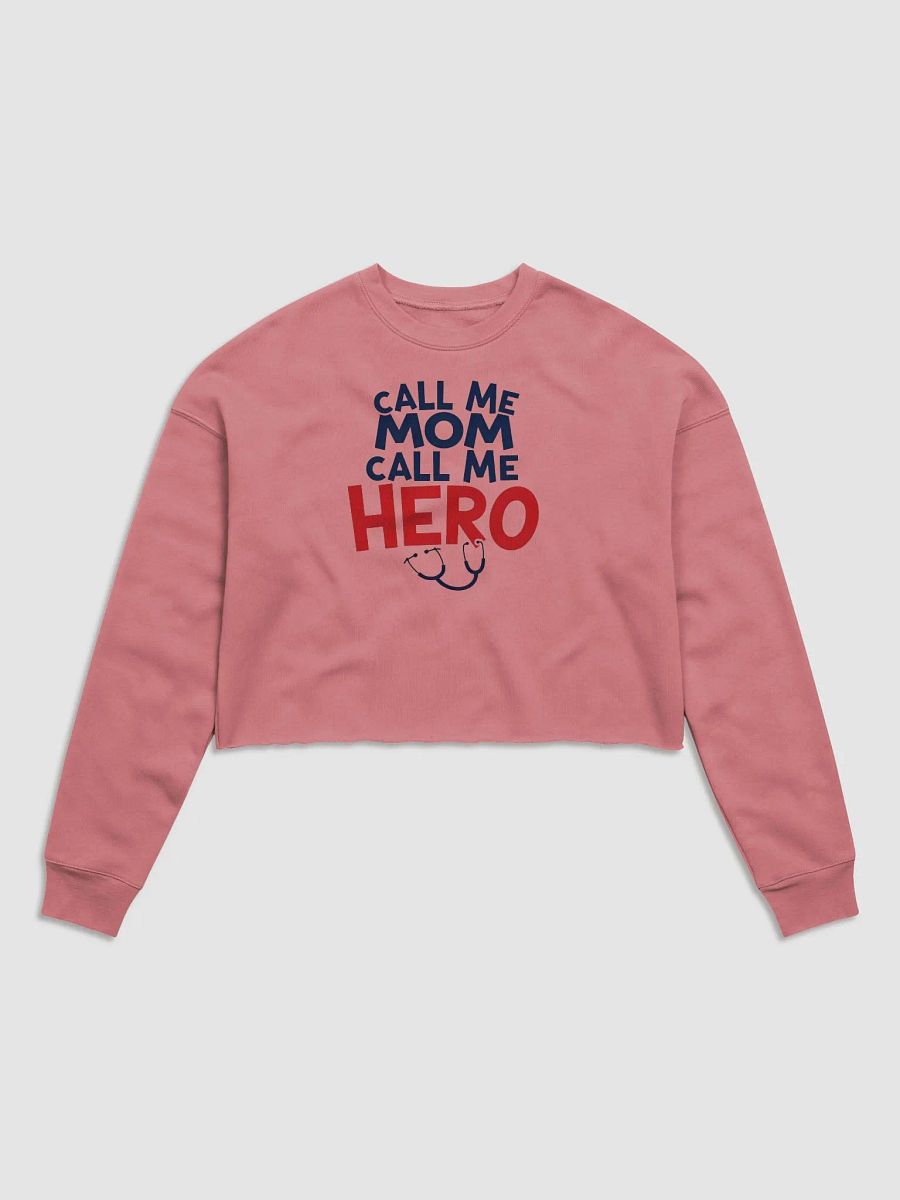 Superhero Mom Crop Sweatshirt product image (1)