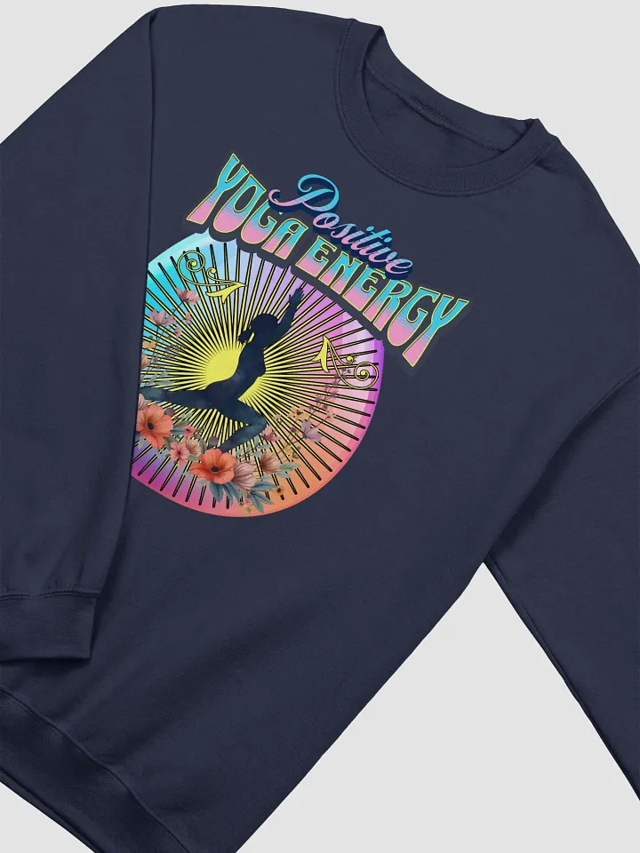 Positive Yoga Energy Relaxed Comfort Crewneck Sweatshirt product image (14)