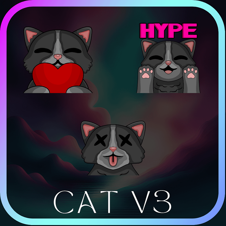 Cat V3 Emotes product image (1)