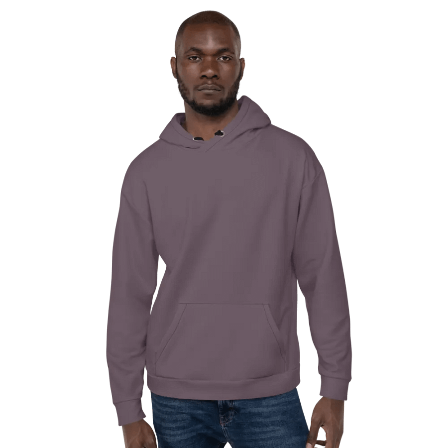 Plain Mauve Soft Summer Unisex Recycled Polyester Heavyweight Premium Hoodie by Treasure Pie product image (7)