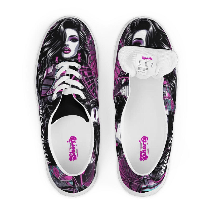 Bold and Mysterious Miss Shorty Canvas Sneakers! product image (6)