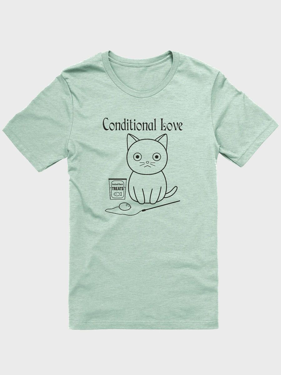 Conditional Love Unisex Tee, Black Print product image (1)