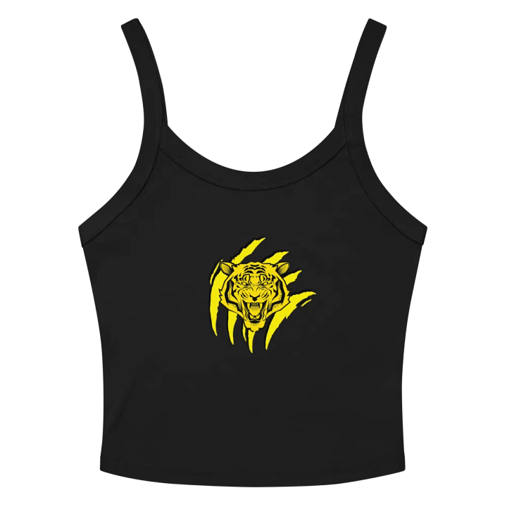 Camiseta sin mangas cómoda y elegante con canalé para mujer con diseño de tigre feroz product image (2)