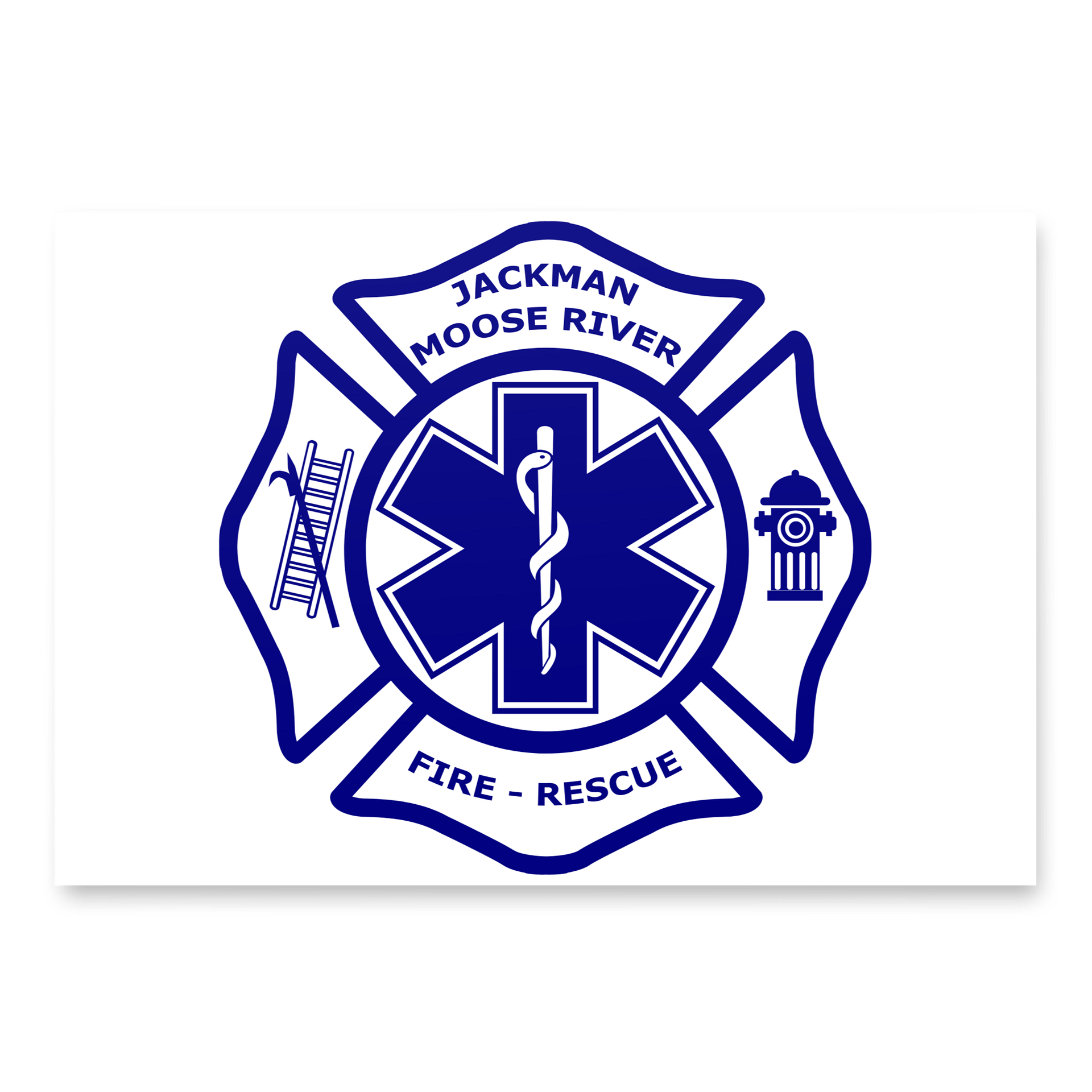 Jackman - Moose River Fire & Rescue Matte Finish Wrapping Paper Sheets (Set of 3) product image (2)
