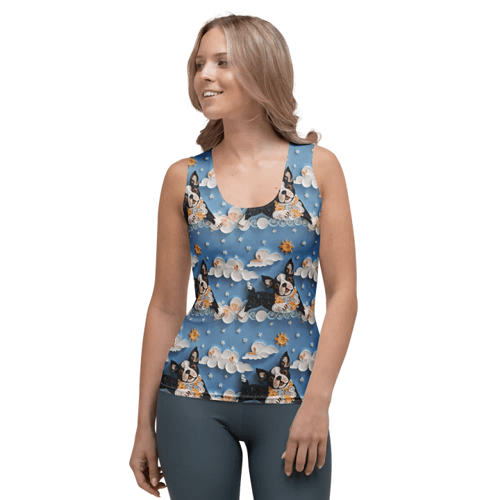 Quillwork Boston Terrier Sunny Day All-Over Print Tank product image (1)