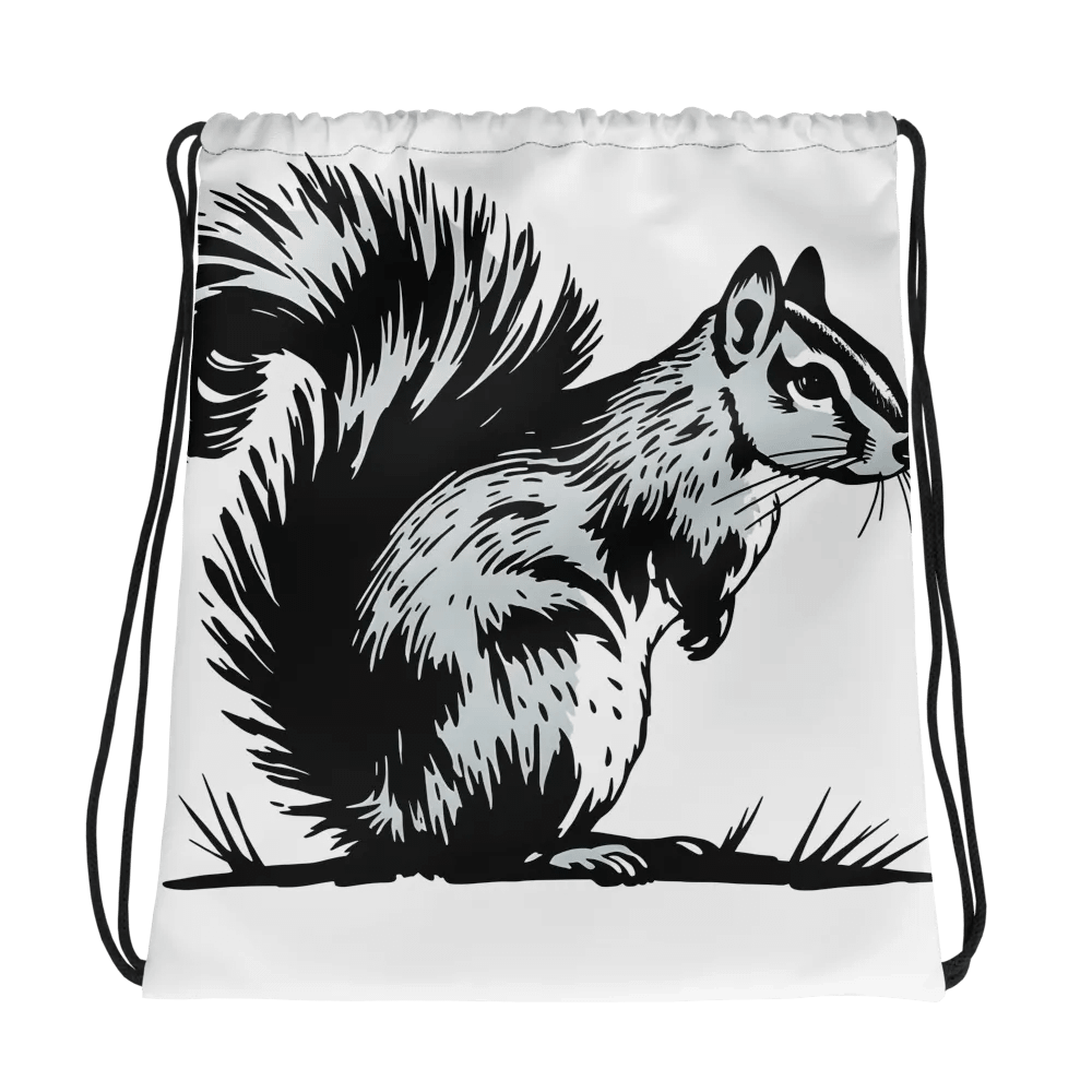 Squirrel Style All-Over Drawstring Bag product image (1)