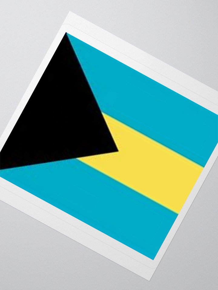 Exclusive Bahamas Flag Kiss-Cut Stickers - High-Quality Vinyl, Multiple Sizes product image (4)