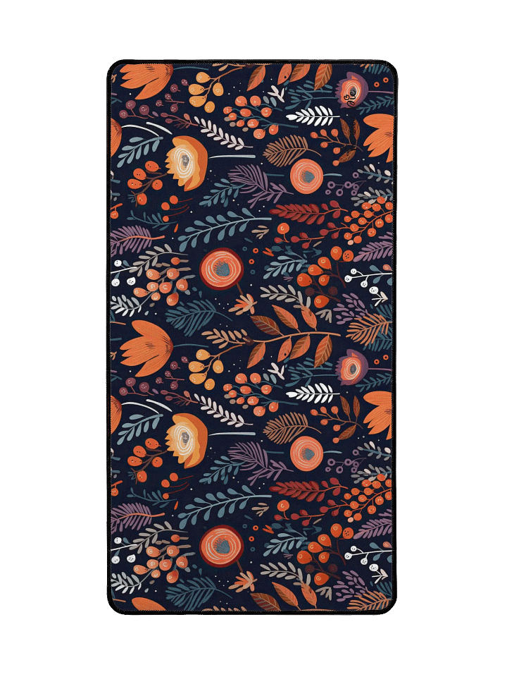 Dark Floral Pattern Desk Mat by Treasure Pie product image (2)