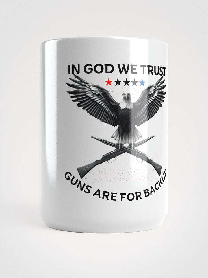In God We Trust Patriotic Eagle Mug - American Flag Independence Day Coffee Cup - USA Second Amendment Gift product image (2)
