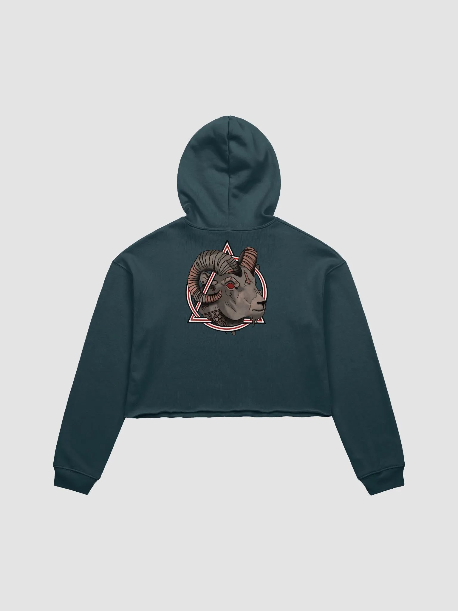 Mystical Ram's Head Crop Hoodie product image (10)