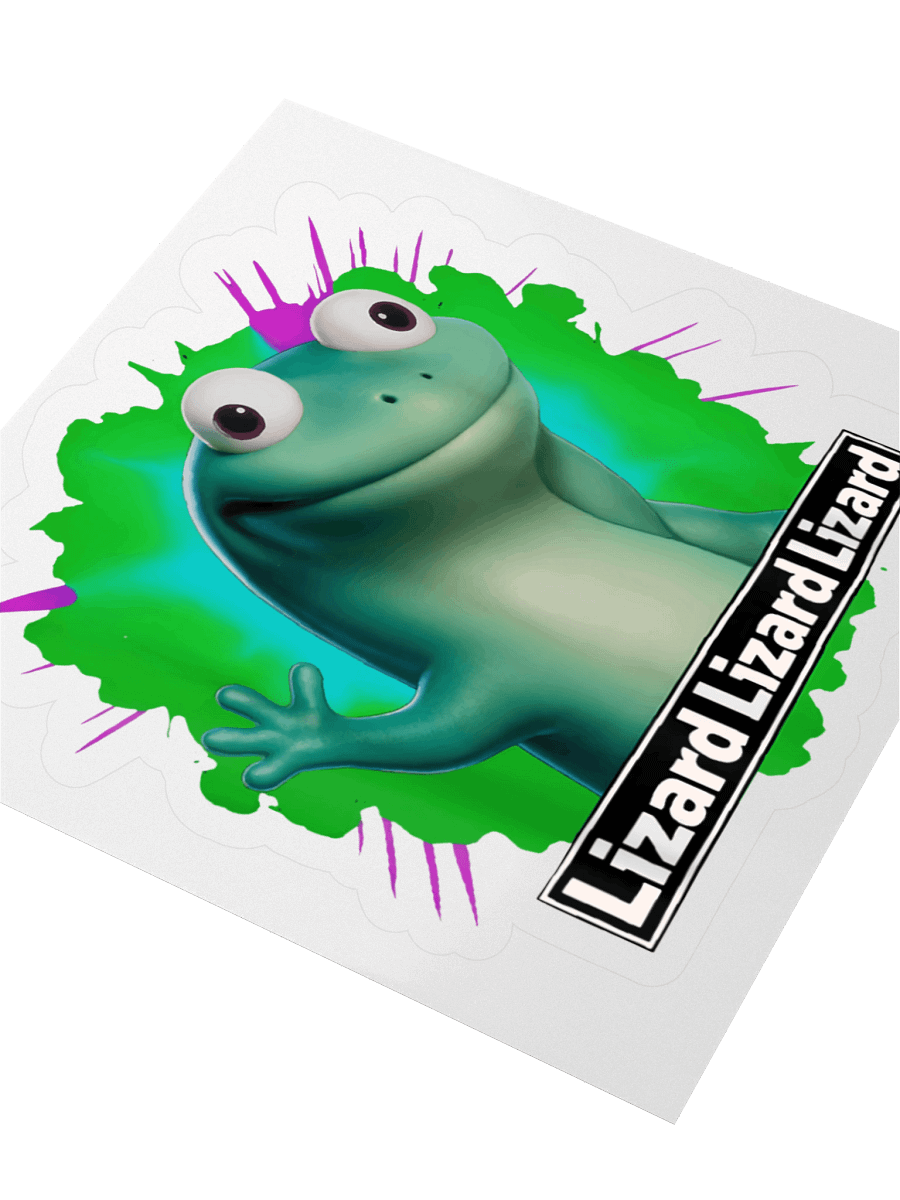 Funny Lizard Lizard Lizard Click Trending Meme Sticker product image (3)