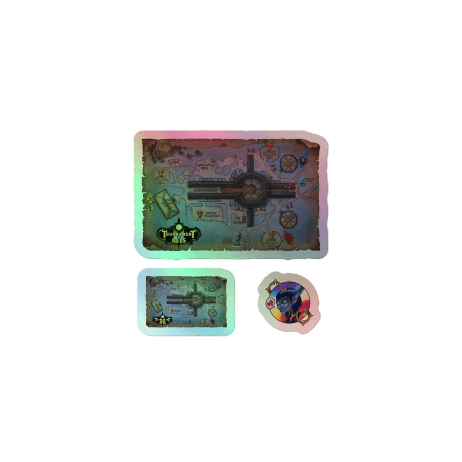 Tournament of Ages - Fairegrounds Map - Holo Sticker Sheet product image (1)