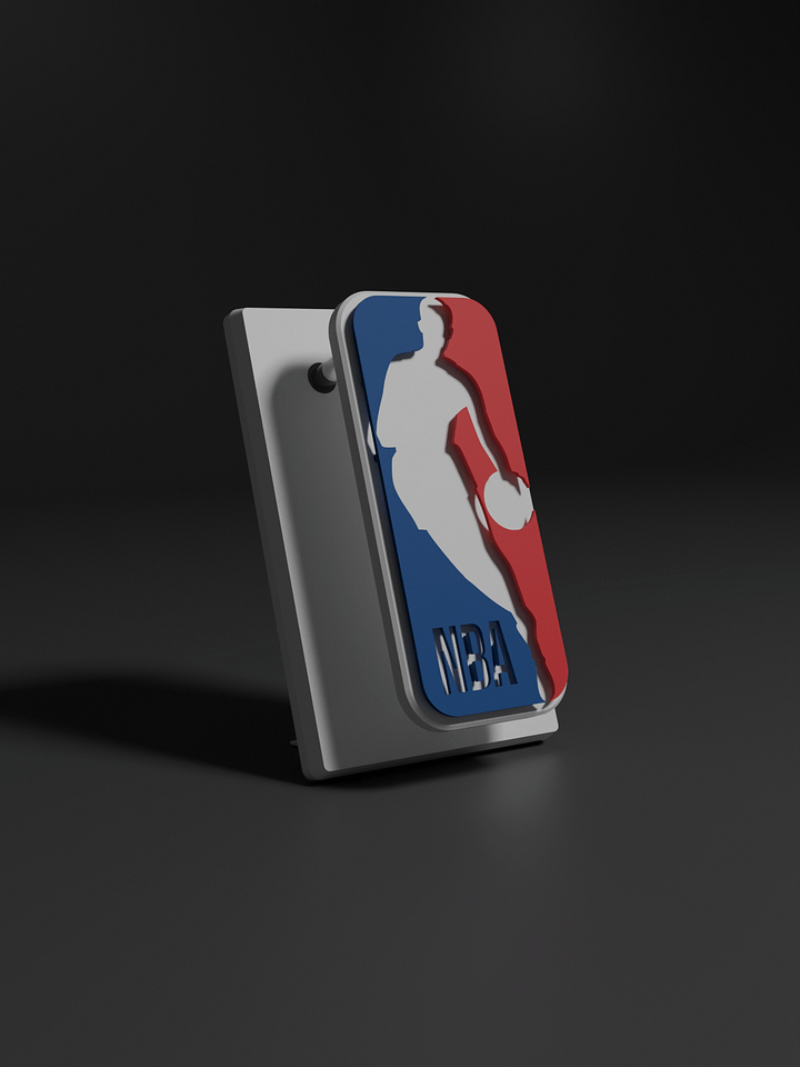 NBA Logo 3D Printed Floating Logo Sign (Digital File Only) product image (1)
