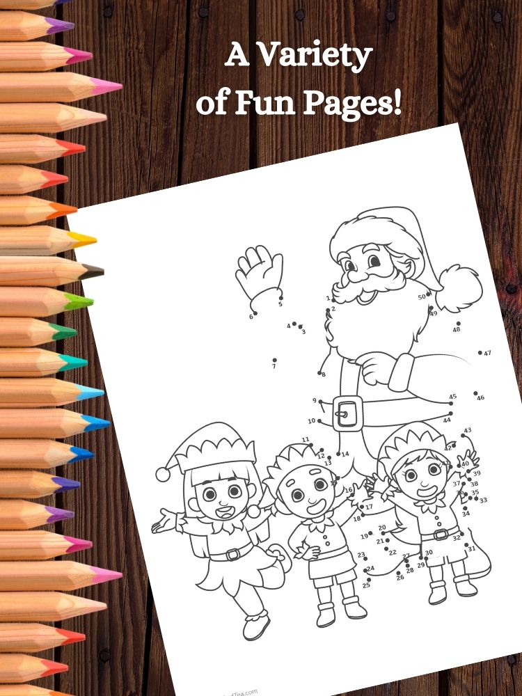The Magic of Santa Claus Christmas Dot-to-Dot and Coloring Pages product image (6)