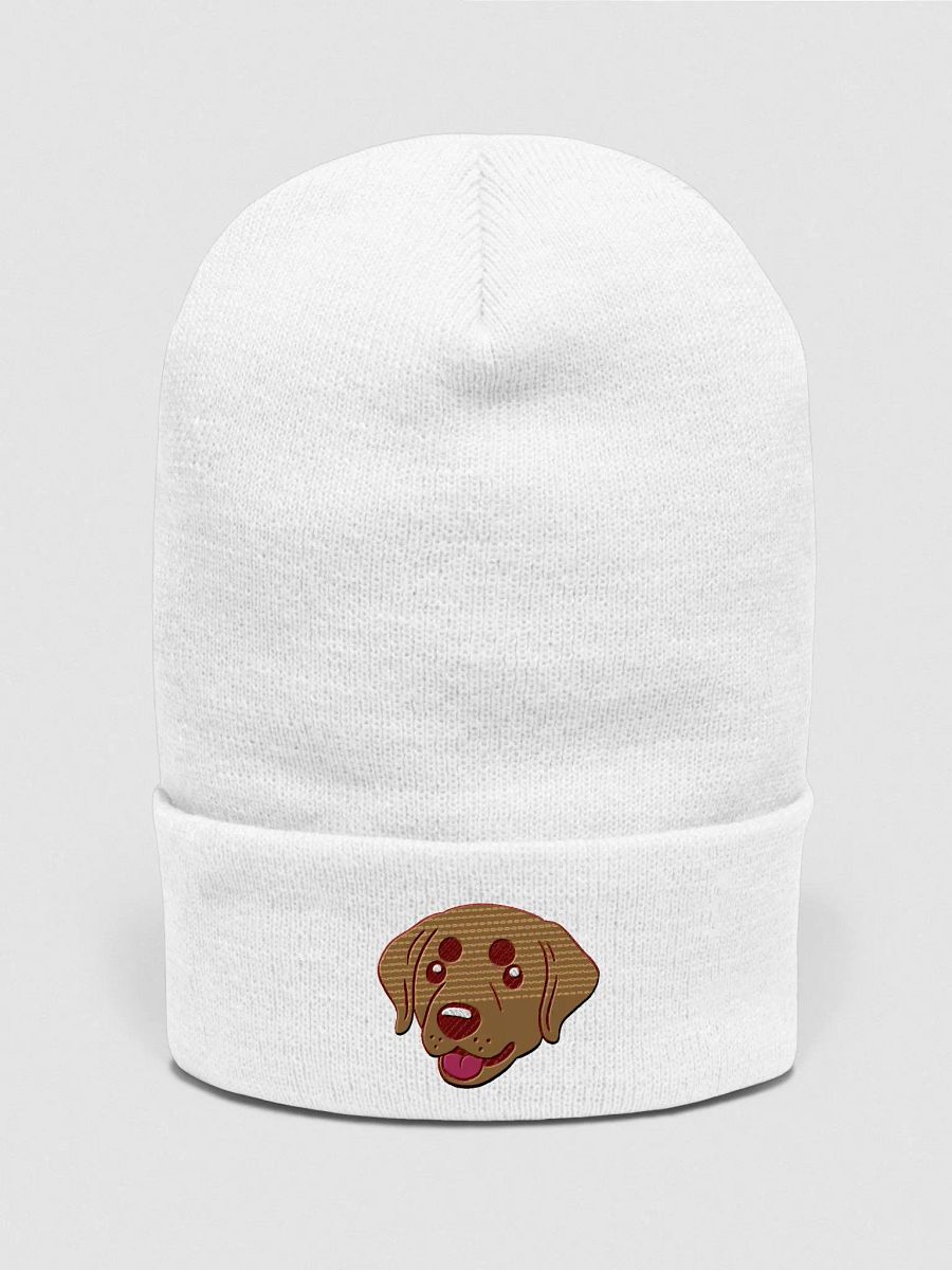 Smiling Labrador Retriever Pup Embroidered Beanie product image (1)