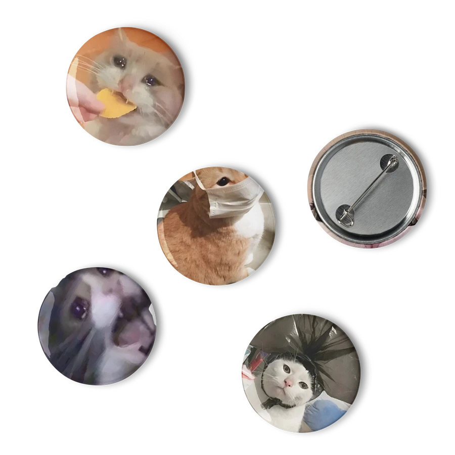 Set of Pin Buttons: Meme Cats 34 product image (6)