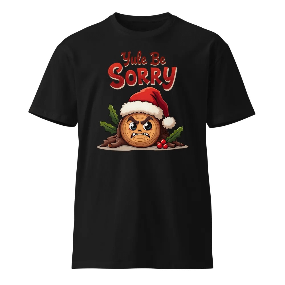 Yule Be Sorry Cartoon Yule Log T-Shirt product image (1)
