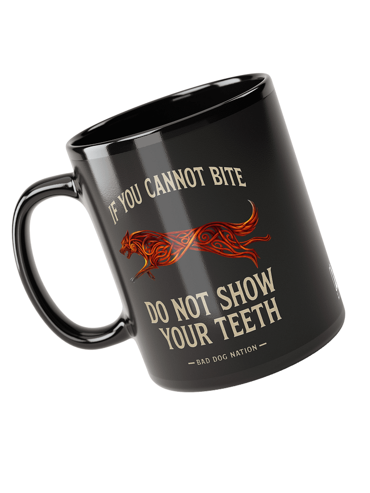 If You cannot bite - Black ceramic mug product image (2)