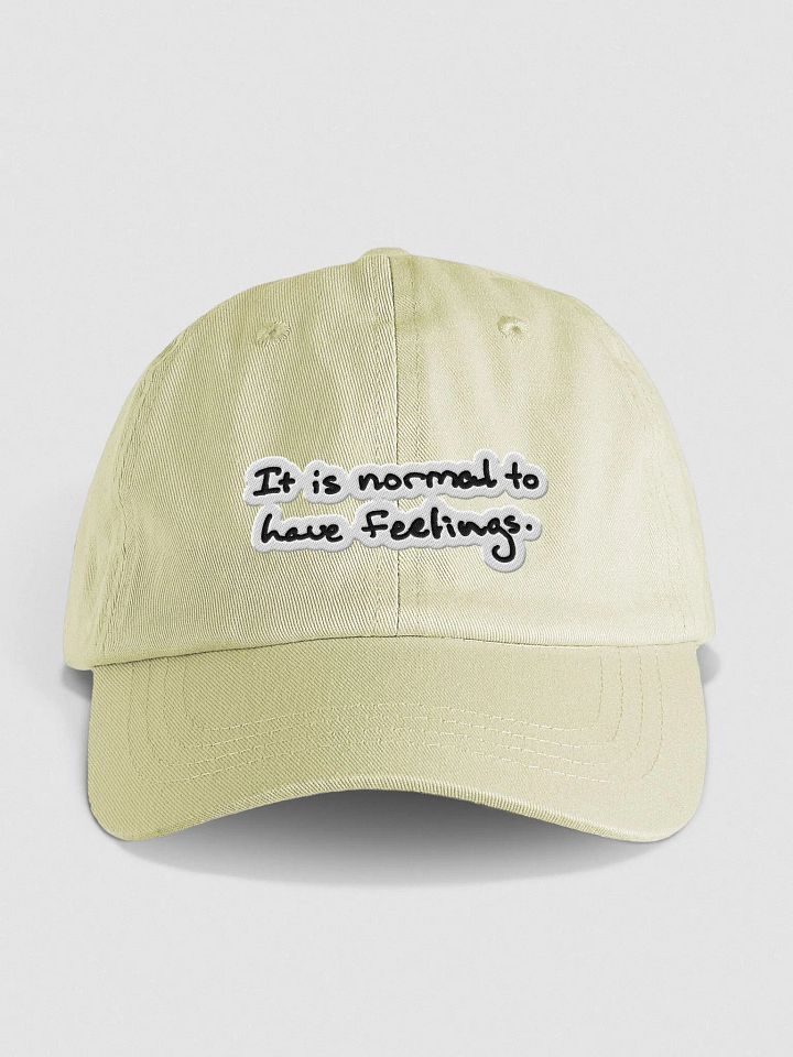 It is normal to have feelings. pastel dad hat (bubble design) product image (1)