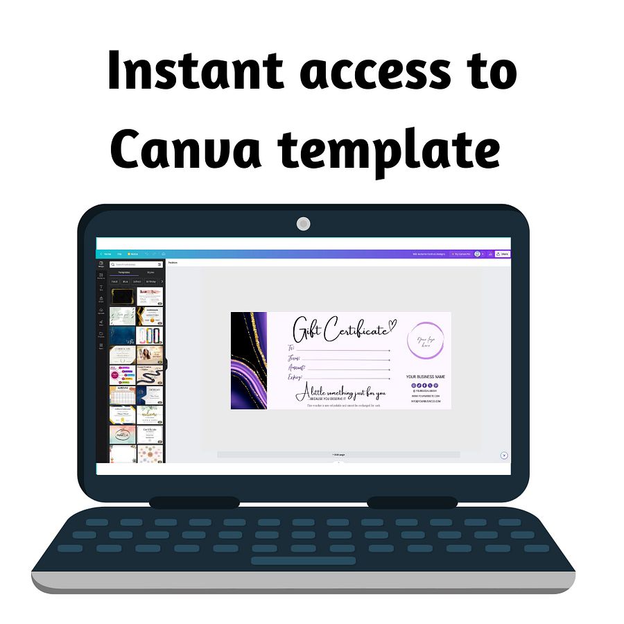 Amethyst - Gift Certificate Template product image (6)
